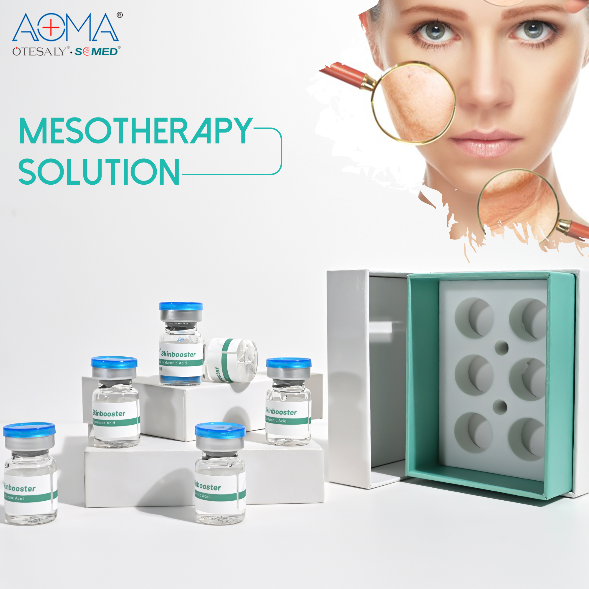Non-Invasive Treament 6 vials 3ml Skin Booster Injection Facial Rejuvenation