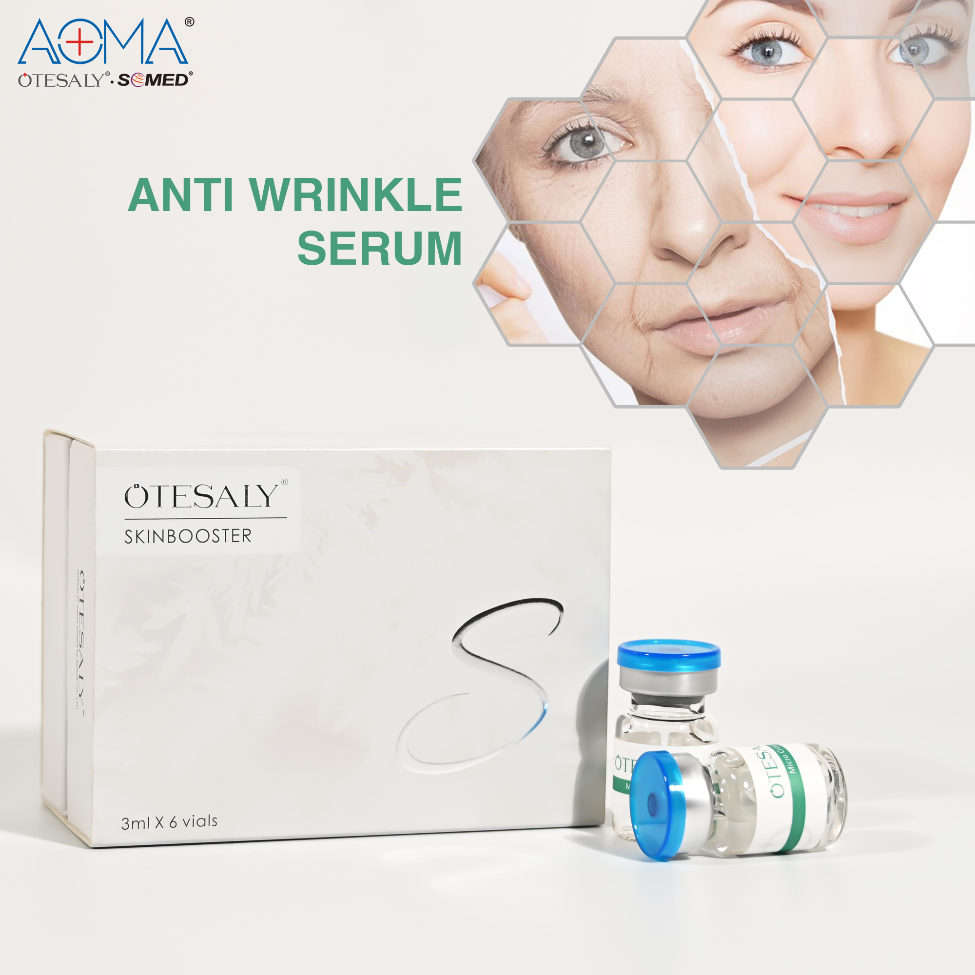 Non-Invasive Treament 6 vials 3ml Skin Booster Injection Facial Rejuvenation