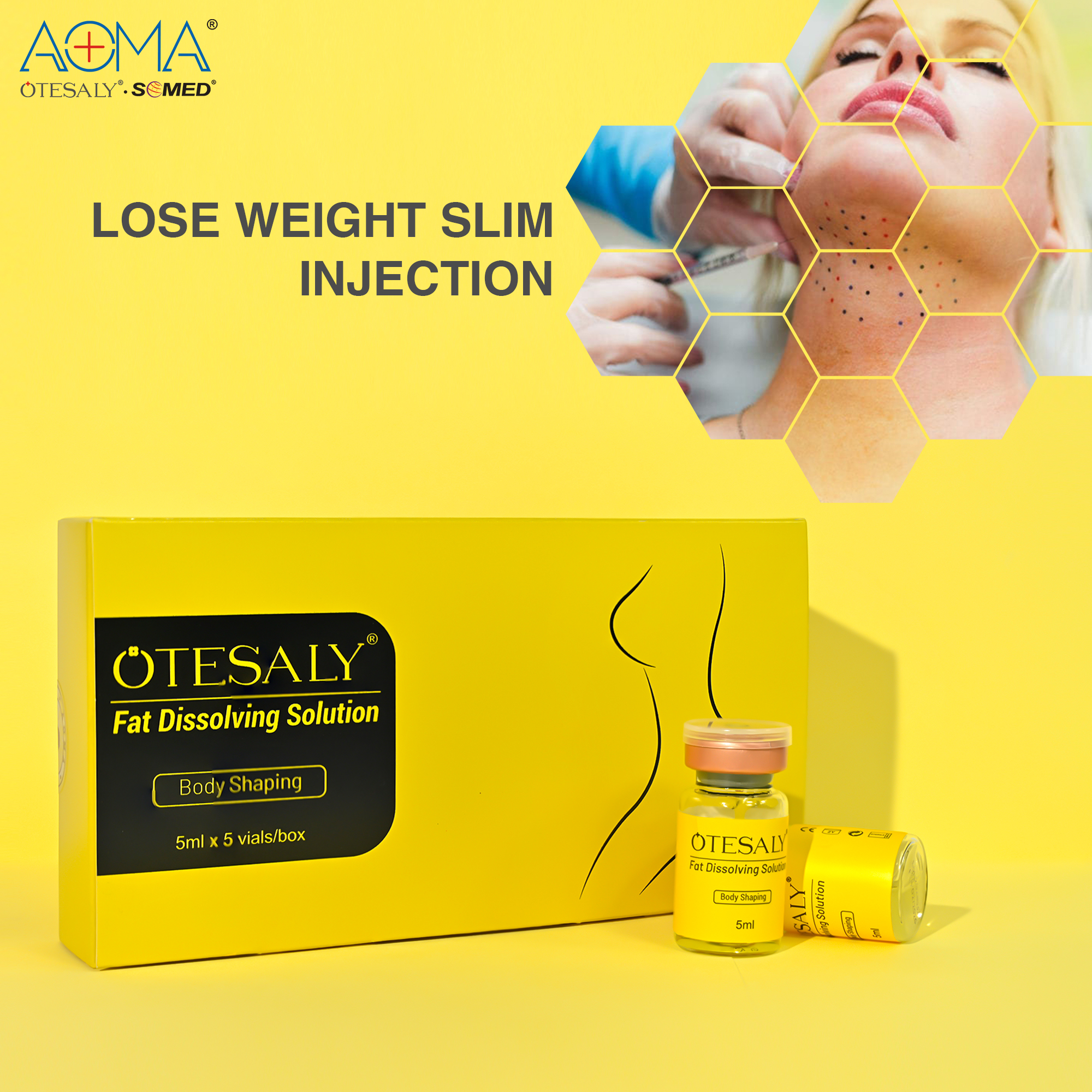 Injectable 5 Vials 5ML weight loss Reduce Fat Synthesis