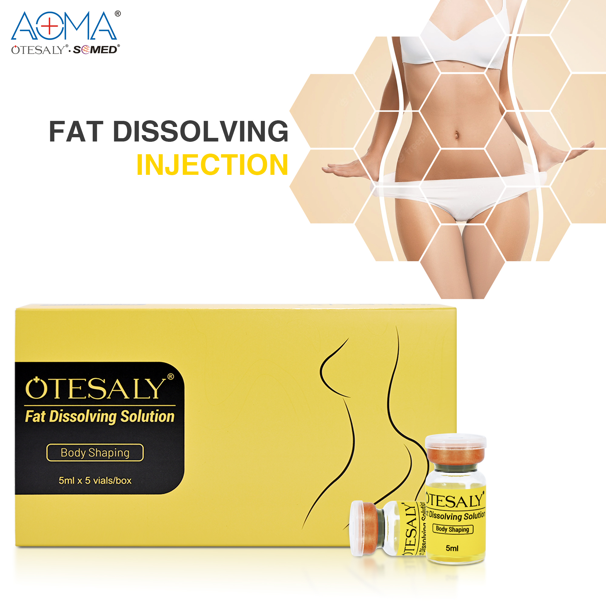 Injectable 5 Vials 5ML weight loss Reduce Fat Synthesis