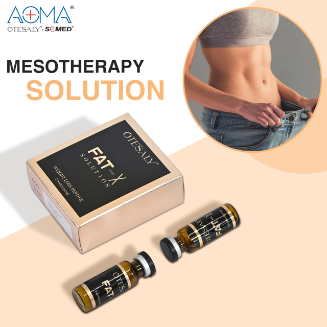 Best Selling OTESALY Fat-X Solution 2 bottles Weekly Weight Loss Injection Reduce Fat Sythesis