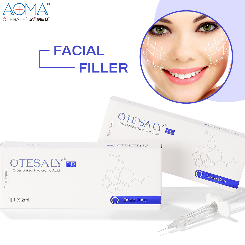 CE Approved OTESALY DEEP LINES 2ML LIDO Hyaluronic Acid Filler Nasolabial Folds