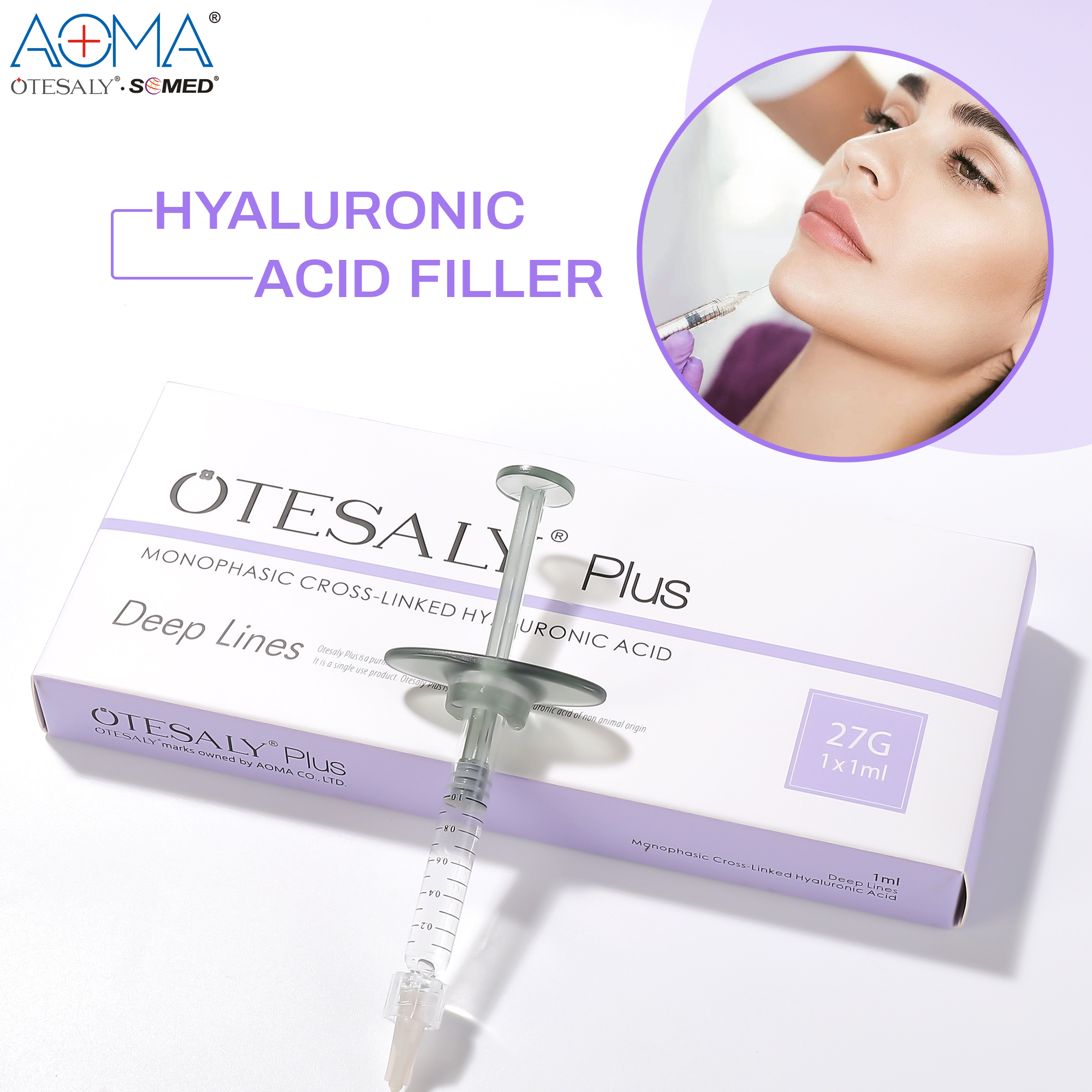 MONOPHASIC OTESALY PLUS 1ML DEEP LINES VOLUMIZING FILLER CHIN AUGMENTATION