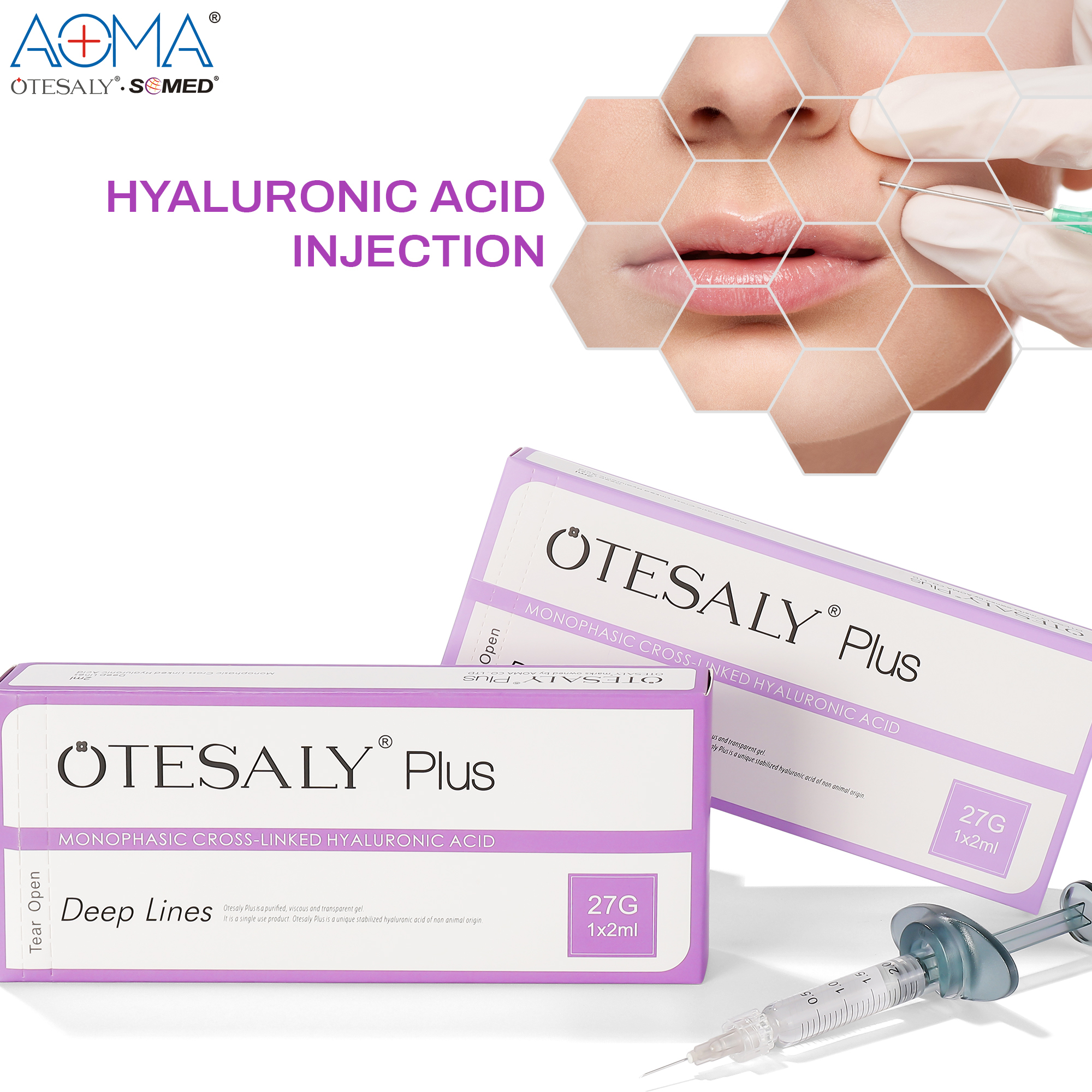 COSMETIC CLINIC OTESALY PLUS  2ML DEEP LINES HYDRATION FILLER NOSE BRIGDE