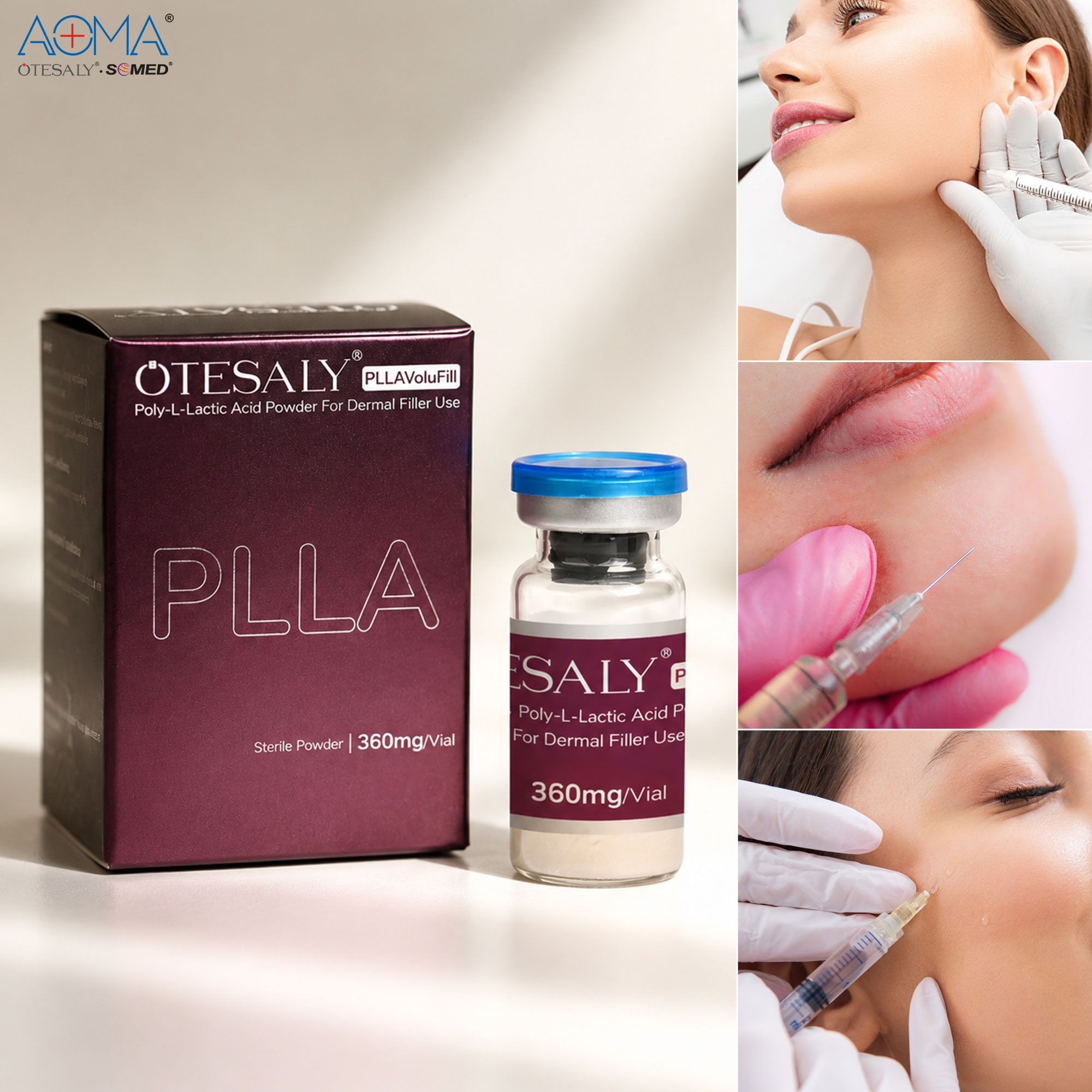 Plla Powder Injection Injectable Poly-L-Lactic Acid PLLA Dermal Filler Collagen Stimulator