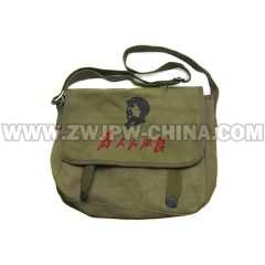China WW2 Army Maozedong Old Rucksack Bag Flax