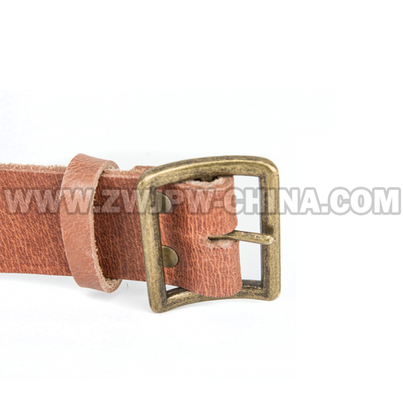 China Korea War Type 50 Genuine Leather Belts With Copper Buckle