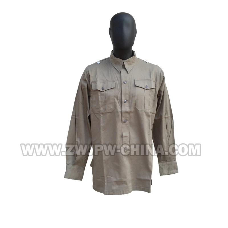 German WW2 Army WH SS Outdoor Tactical Gray Long-Sleeved Shirt Jacket