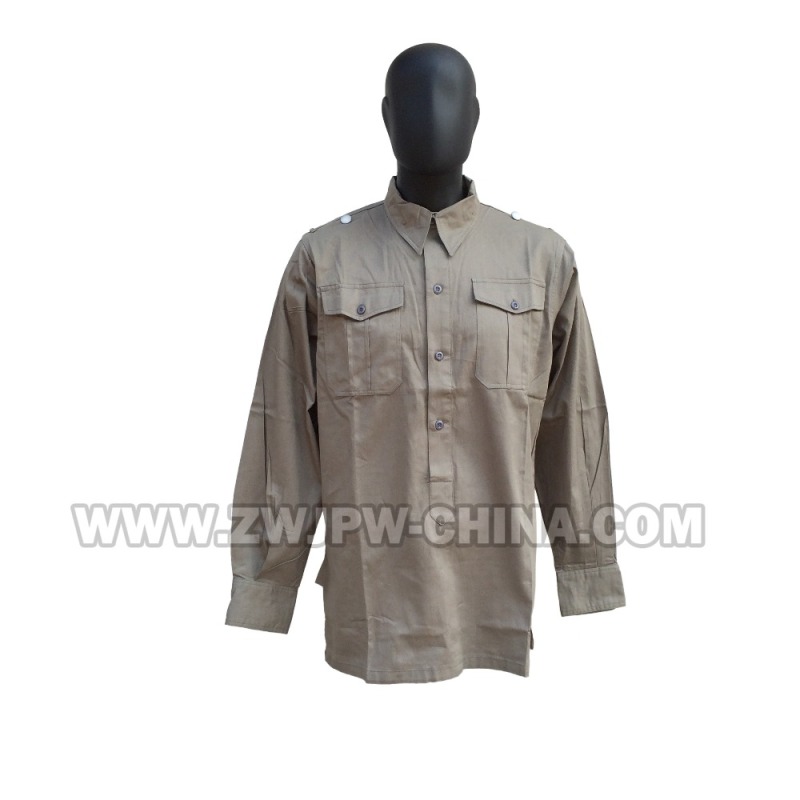 German WW2 Army WH SS Outdoor Tactical Gray Long-Sleeved Shirt Jacket