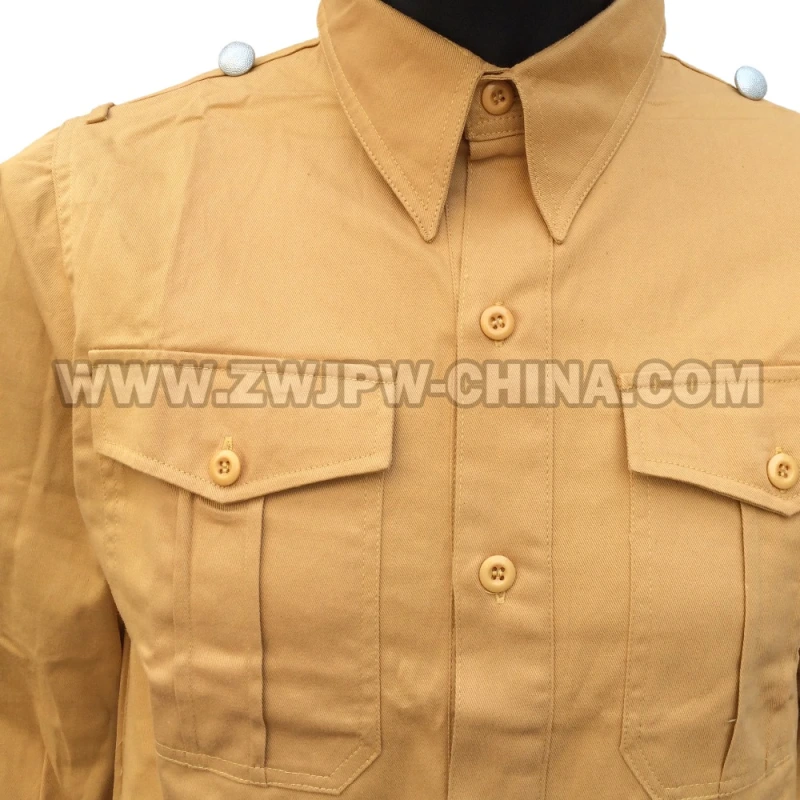 German WW2 Army WH SS Outdoor Tactical Yellow Long-Sleeved Shirt Jacket