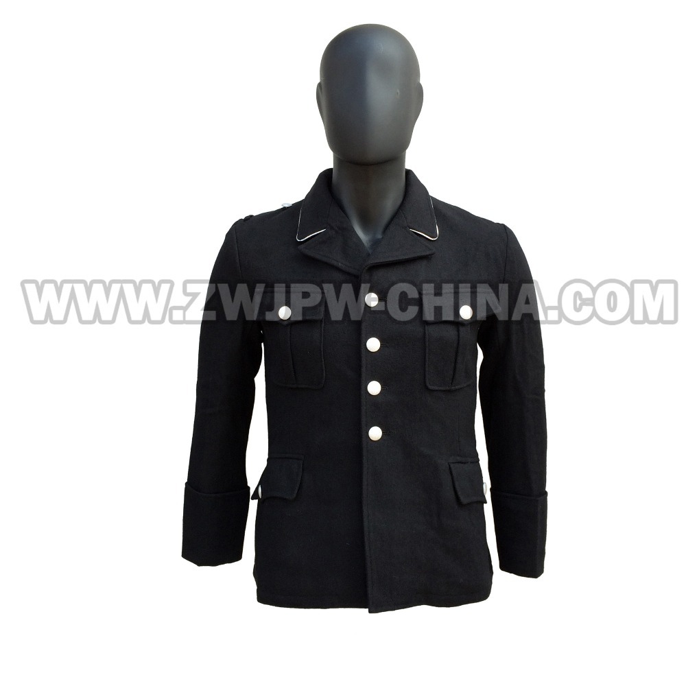 German WW2 Army M32 WH SS Black Wool Jacket &Trousers Uniform