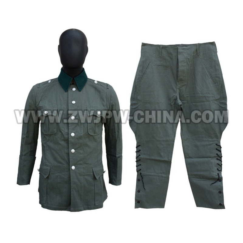 German WW2 Army Summer M36 Officer Cotton Field Uniform