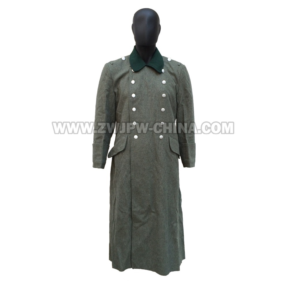 German WW2 Army WH SS M36 Gray Wool Outdoor Windroof Great Coat