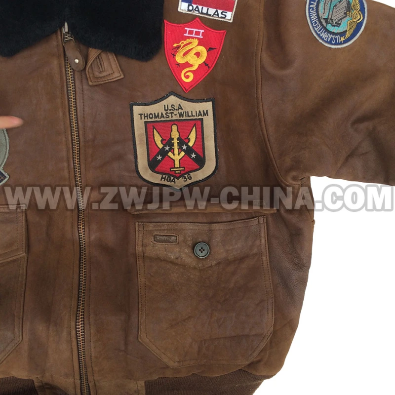 G-1 Leather Flight Jacket - Leather Jacket AW/504411
