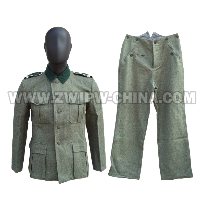 German WW2 Army  M36 Soldier Cotton Field Suit Uniform WIinter Gray Woolen