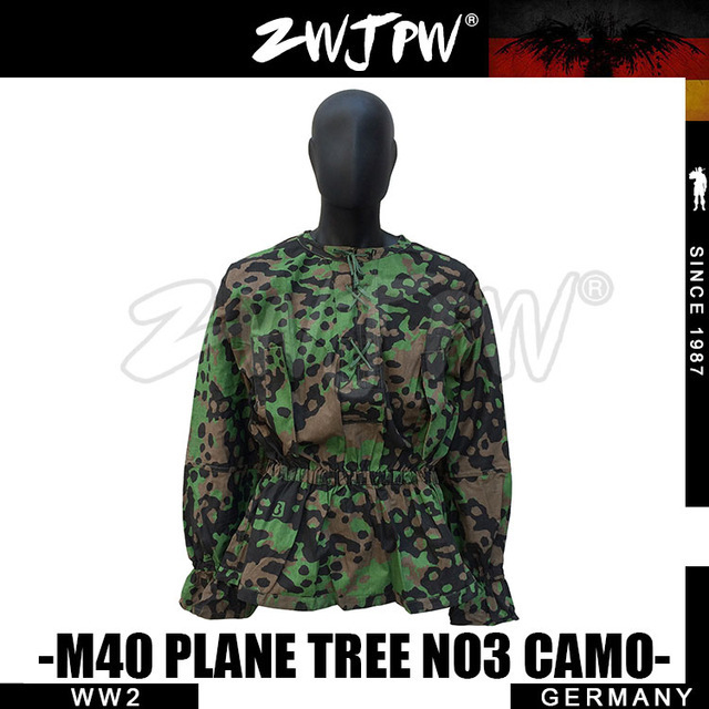 German WW2 Army Elite M40 SS Plane Tree Camo Smock