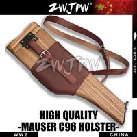 German WW2 Army Mauser Wooden C96 Broomhandle Leather Holster(Large)
