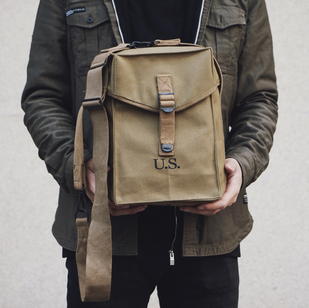 WWII US Army M1 General Ammo Bag WITH STRAP  HIGH QUALITY