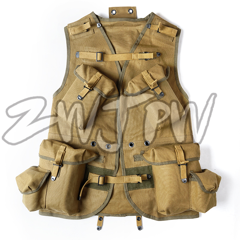 WW2 US ARMY D- DAY ASSUAULT VEST KHAKI AND ARMY GREEN REPLICA -US/409102-