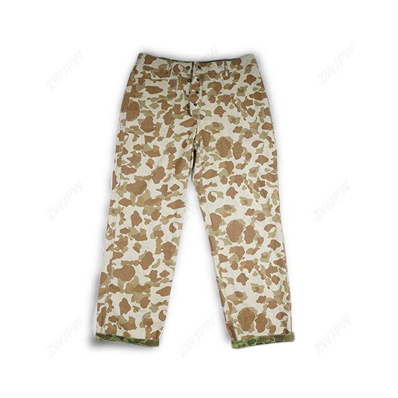 WWII US ARMY USMC Pacific Camo Cotton Pants Trousers