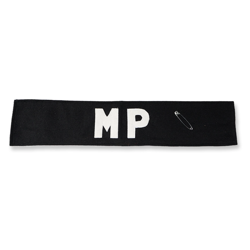 WW2 US ARMY MP CANVAS ARMBAND BLACK REPLICA WW2 HIGH QUALITY