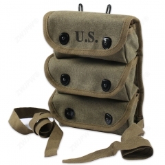 WW2 US ARMY AMMO 3 POCKET POUCH TOOL KIT