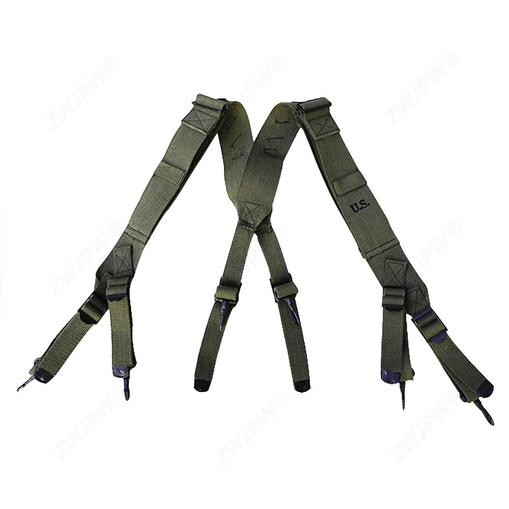 Reproduction WW2 Korean War US M1945 Combat Field Pack Suspenders Shoulder  Straps