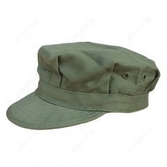 US WW2 Army Elite Green HBT Octagonal Field Cap