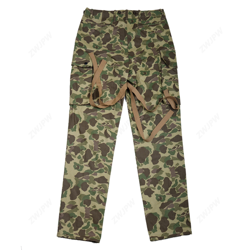 WW2 US Army Military ARMY M42 PACIFIC CAMOUFLAGE PANTS COTTON FASHION The Pacific Ocean Paratrooper uniform