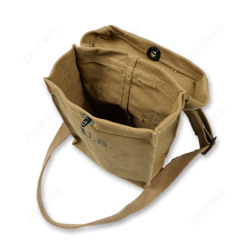 WWII WW2 US Army khaki Thomso Ammo pouch Article 6 capacity pouch