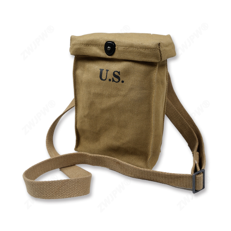 WWII WW2 US Army khaki Thomso Ammo pouch Article 6 capacity pouch