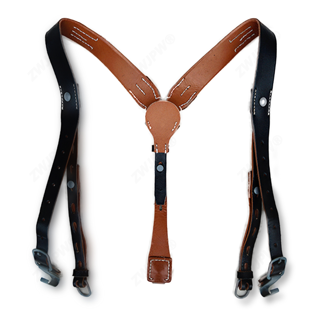 German WW2 Army Genuine Leather Y-shape Strap