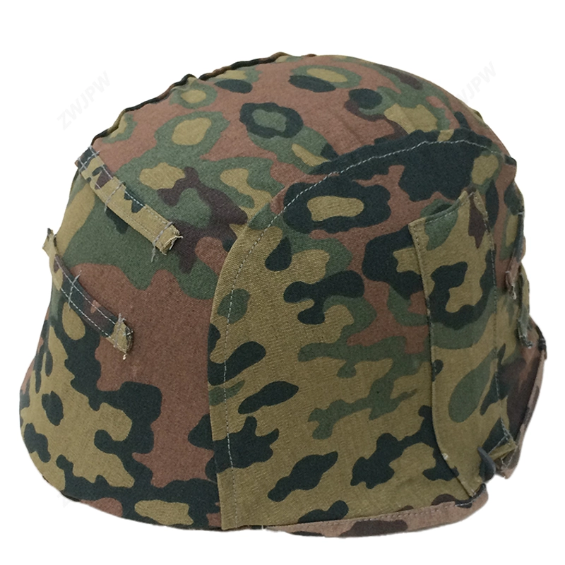 German WW2 Army SS Oak Leaves Camo M35 Helmet Cover With Hook