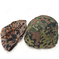 German WW2 Army SS Oak Leaves Camo M35 Helmet Cover With Hook