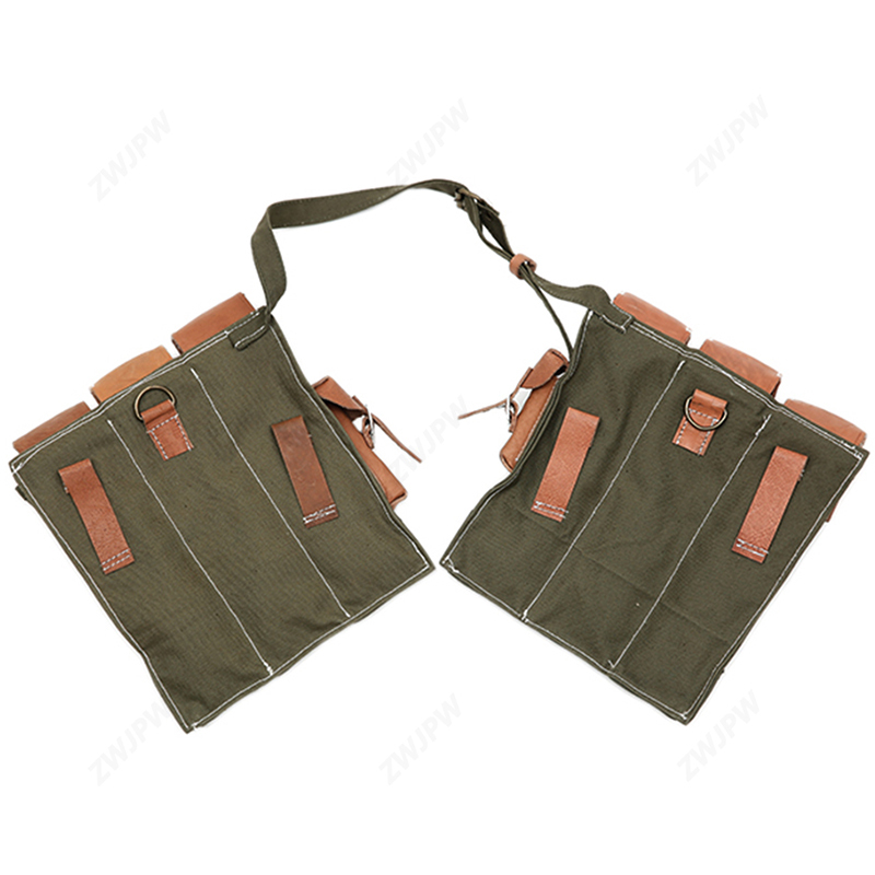 German WW2 Army MP44 Green Canvas Pouches