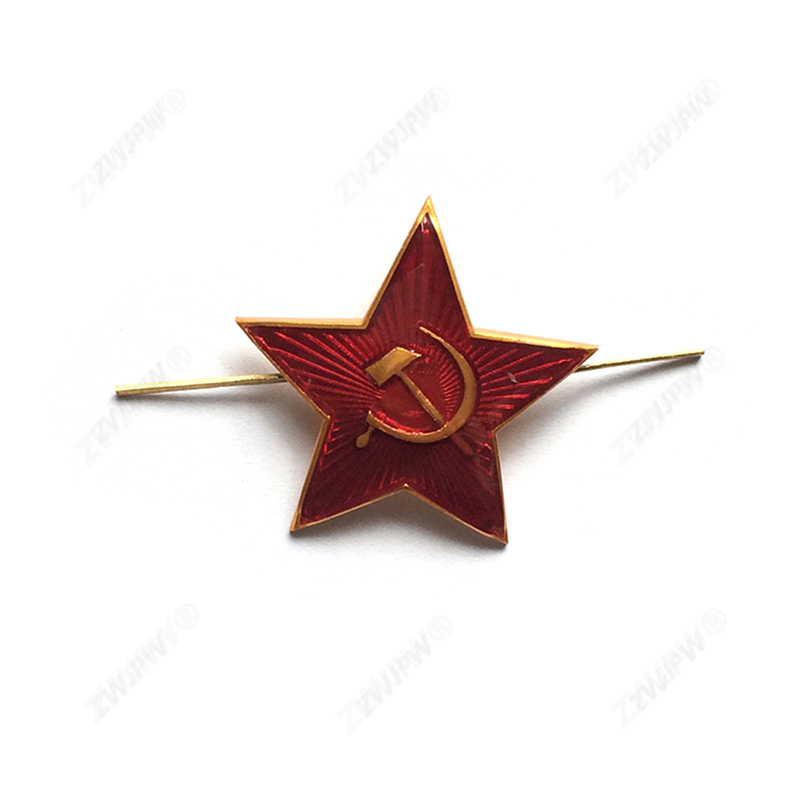 Soviet WW2 Army Cap Insignia Red Five Stars 20mm