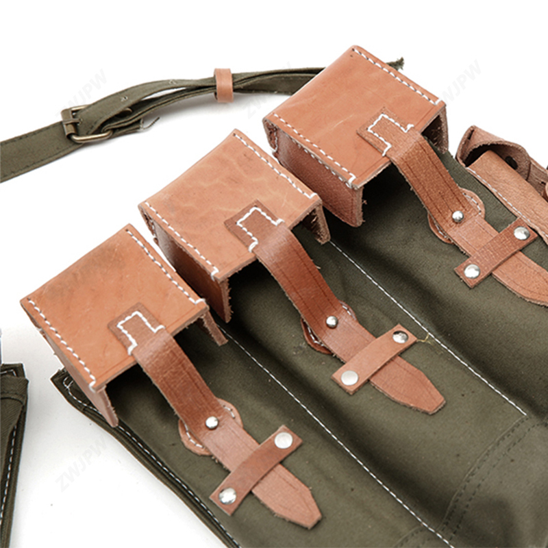 German WW2 Army MP44 Green Canvas Pouches