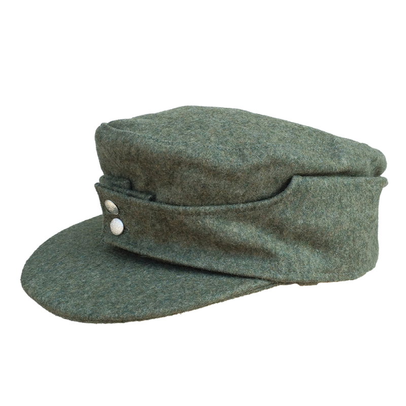 German WW2 ARMY WH SS Elite Type 1943 Gray Woolen Soldier Field Cap Hat