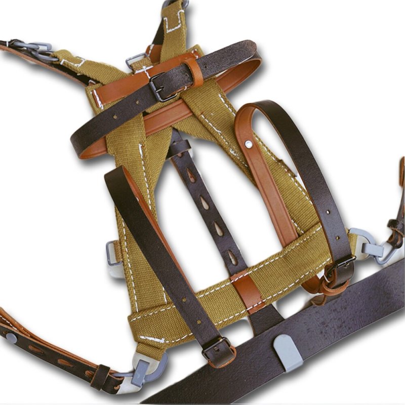 WW2 WWII Army Webbing Frame Soldier A-Frame with Leather Straps Carrier Canvas equipment&amp;Soldier belt&amp;Y Strap