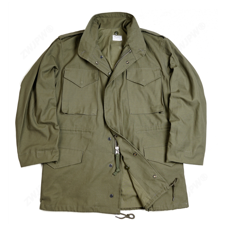ww2 Korean War Vietnam War US Army M65 jacket Trench Coat Retro Cotton Satin uniform high quality