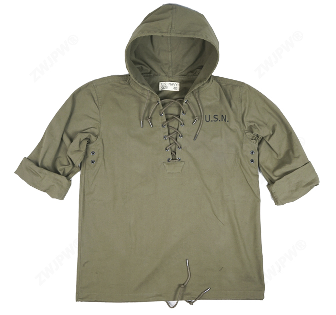 WW2 WW II US Navy retro USN coat cover up uniform Navy retro Hoodie jacket