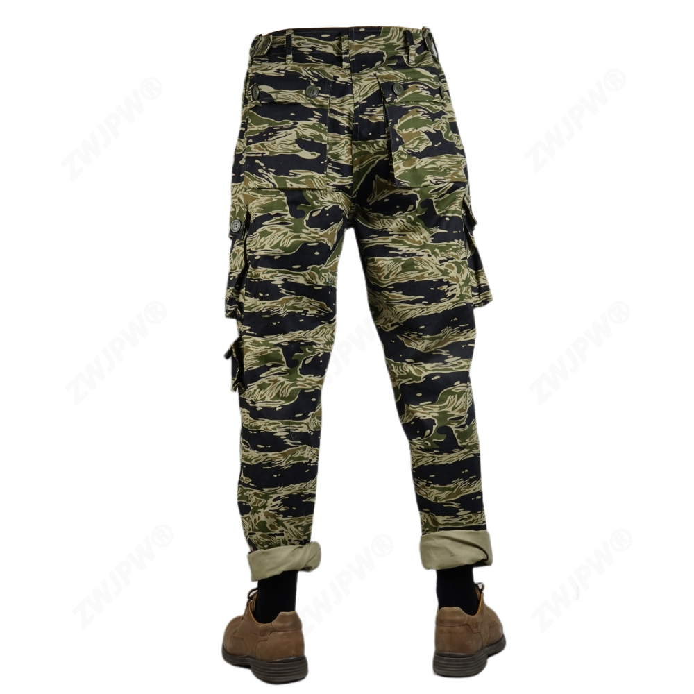 Vietnam war U.S. Army tiger pattern tiger spot camouflage TCU pants twill