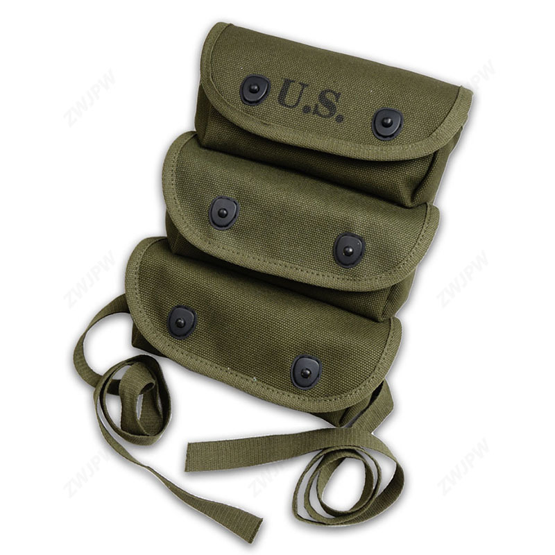 WW2 US ARMY AMMO 3 POCKET POUCH TOOL KIT