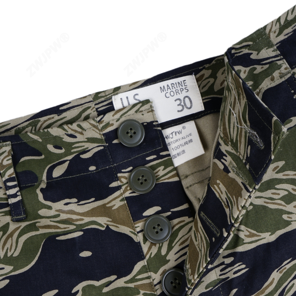 Vietnam war U.S. Army tiger pattern tiger spot camouflage TCU shorts