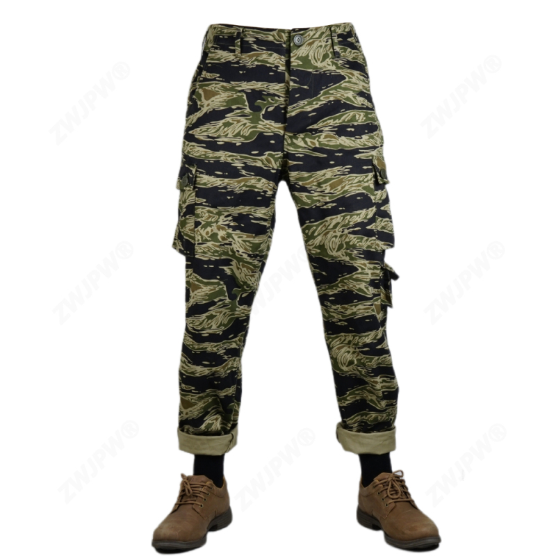 Vietnam war U.S. Army tiger pattern tiger spot camouflage TCU pants twill