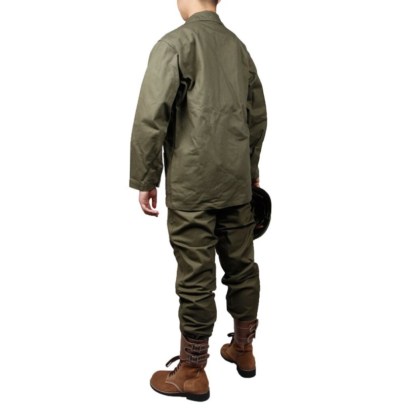 WWII US USMC HBT ARMY GREEN UNIFORME COAT AND PANTS tailored collar HIGH QUALITY REPLICA （no shoes，no Helmet）