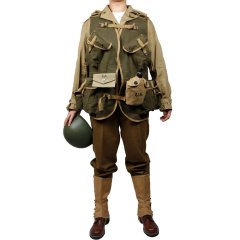 WW2 Cotton Reproduction Of The Original Lining U.S. ARMY M41 Field F/W Version D-DAY uniform and medical combination