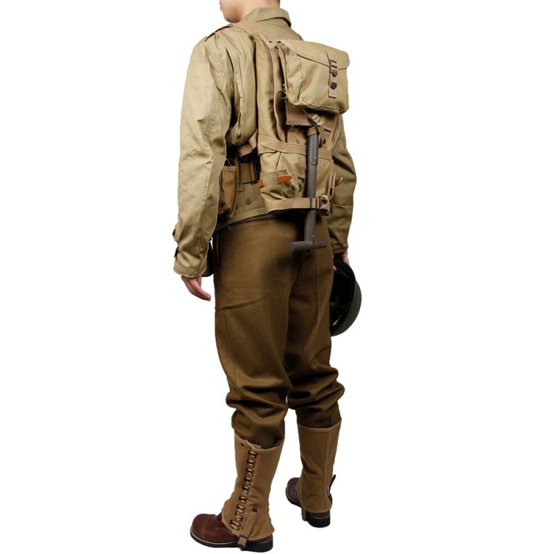 WW2 Cotton Reproduction Of The Original Lining U.S. ARMY M41 Field F/W Thickening Version D-DAY uniform and B.A.R combination