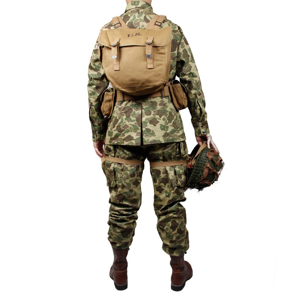 WW2 US Army Military ARMY M42 PACIFIC CAMOUFLAGE OTTON FASHION THE PACIFIC OCEAN PARATROOPER DUCK HUNTER UNIFORM  and  B. A.R.6