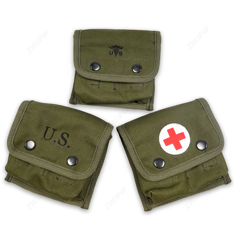 WW2 US ARMY M2 JUNGLE FIRST AID KIT POUCH OUTDOOR FIELD FIRST-AID KIT